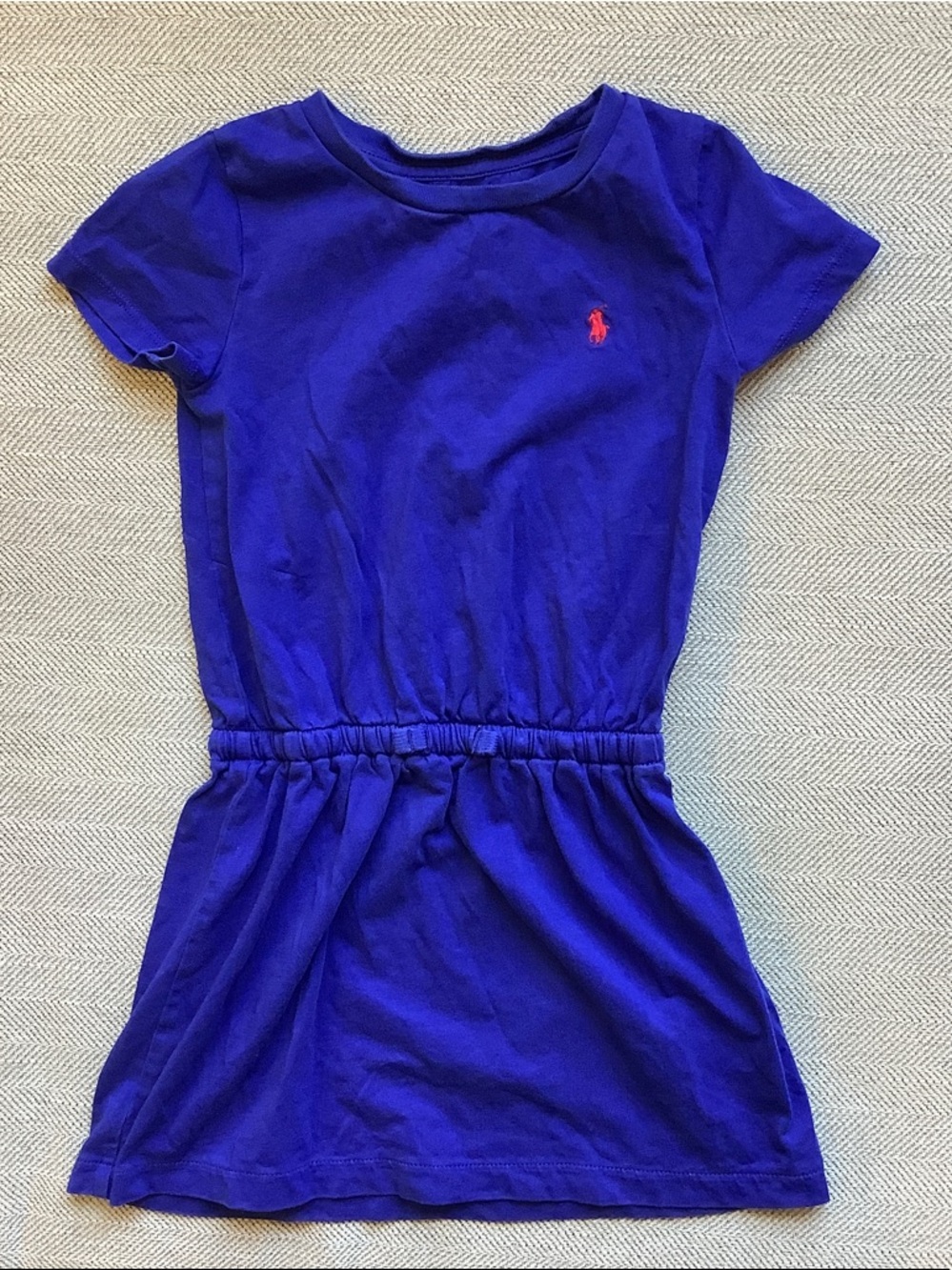 Ralph Lauren Girls Royal Blue Short Sleeve Polo Dress